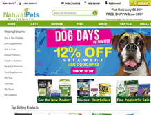 Tablet Screenshot of naturalpets.com